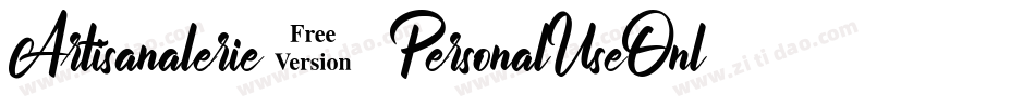 Artisanalerie 3_PersonalUseOnly字体转换